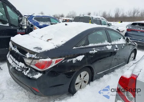 2014 Hyundai Sonata Hybrid z USA, uszkodzony, nr VIN KMHEC4A40EA113921
